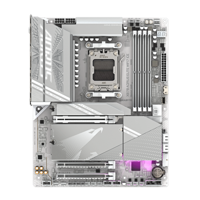 Gigabyte X870 AORUS ELITE WIFI7 ICE AM5 Motherboard - Image 2