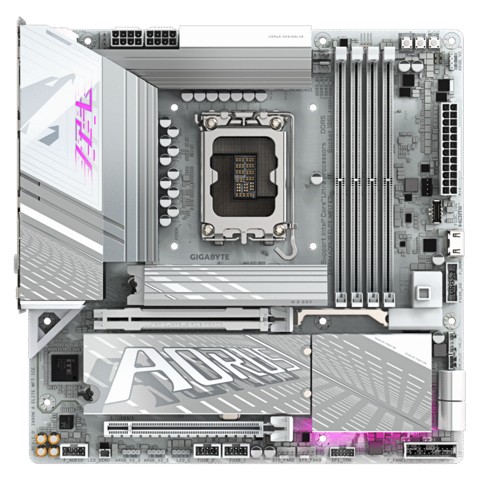 Gigabyte Z890M AORUS ELITE WIFI7 ICE – LGA 1851 Motherboard - Image 2