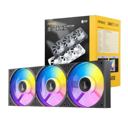 Antec Connect 120 ARGB PWM Fan 3 Pack – Black