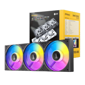 Antec Connect 120 Reverse ARGB PWM Fan 3 Pack – Black