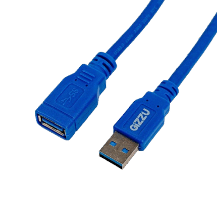 Gizzu USB 3.0 Extension Cable 5m – Blue