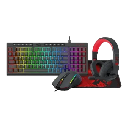 Redragon 4-in-1 Keyboard | Mouse | Mousepad | Headset Gaming Combo
