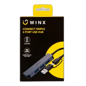 WINX CONNECT Simple USB/Type-C 4 Port Hub - Image 5