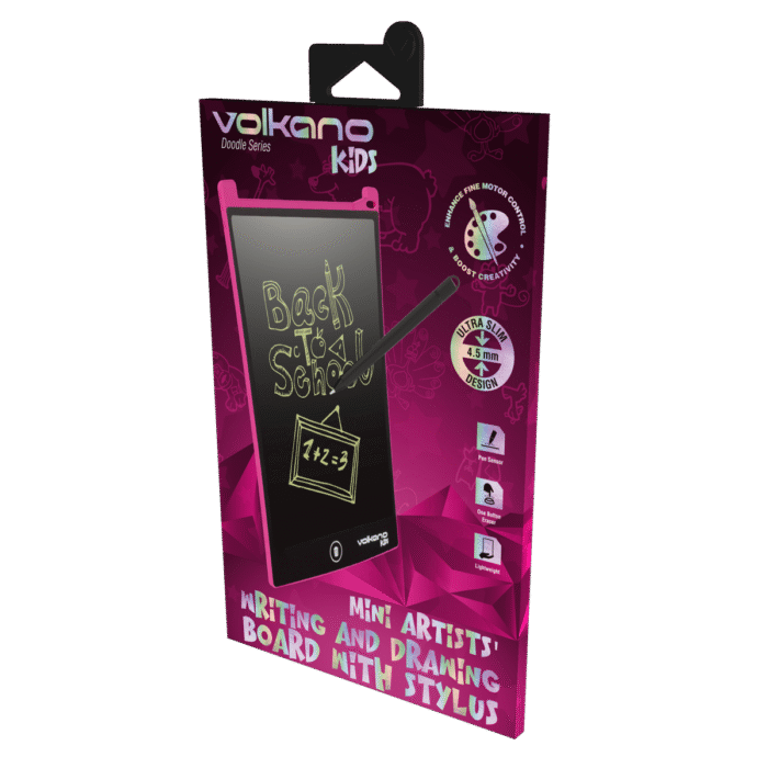 Volkano Kids Doodle Series 8.5" Writing and Drawing Board - Pink - Image 4