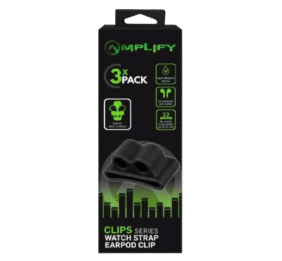 Amplify Pack of 3 watch strap clips for earpods