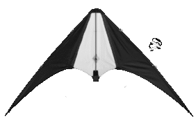 Quest Stitching Delta Stunt 110cm Kite Black - Image 6