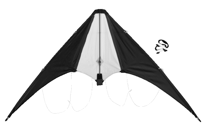 Quest Stitching Delta Stunt 110cm Kite Black - Image 6