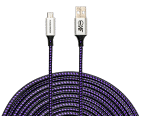 KontrolFreek 12' USB A-Micro Gaming Cable 4511-PUR-12F