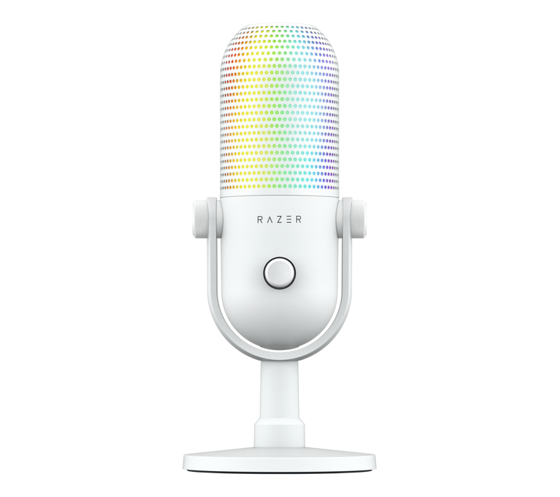 RZ19-05060200-R3M1 Razer Seiren V3 Chroma USB Microphone - White - Image 1