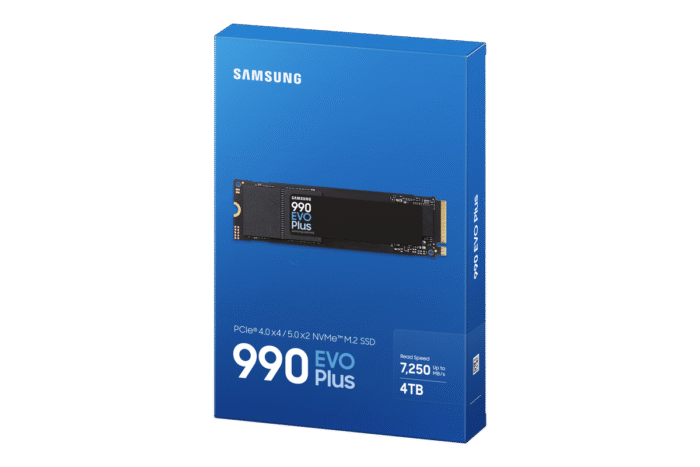 SAMSUNG MZ-V9S4T0BW 990 EVO Plus 4TB NVMe SSD - Read Speed up to 7250 MB/s Write Speed to up 6300 MB/s - Image 2