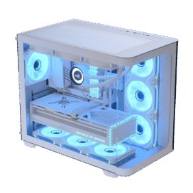 Aerocool P500C White Mid tower case - Includes 120mm ARGB Fan x4 - Image 2