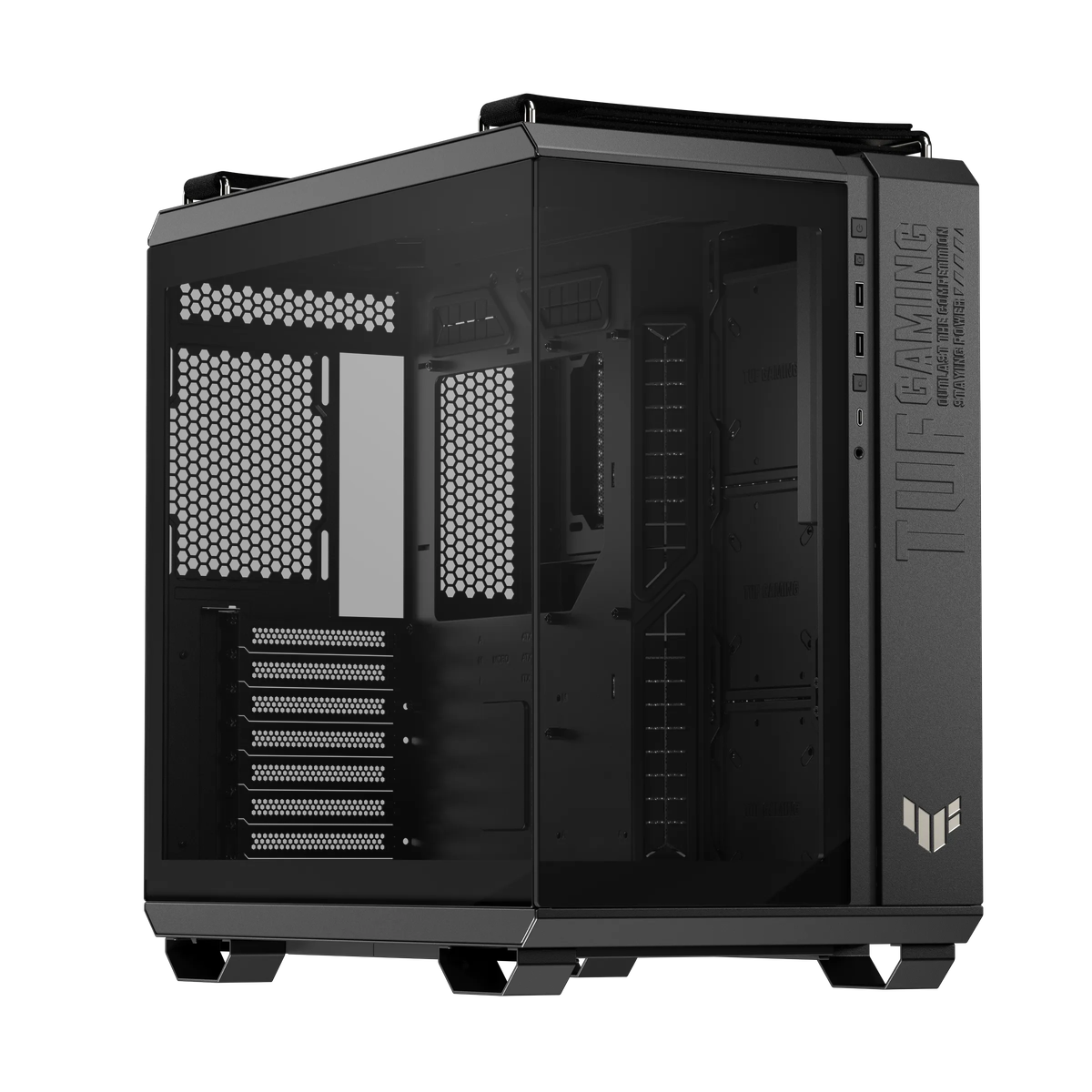 TUFGAMING-GT502HORIZON-BK-1 Asus TUF Gaming GT502 Horizon – Mini-ITX – mATX – ATX Case – Black - Image 1