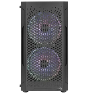 Aerocool Trinity Mini V3 Black Tower case - 3x RGB Fans Incl - mATX - Image 2