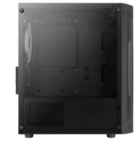 Aerocool Trinity Mini V3 Black Tower case - 3x RGB Fans Incl - mATX - Image 6