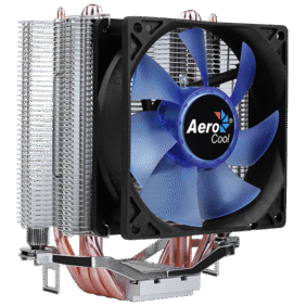 Aerocool Verkho 4 Lite CPU Air Cooler - Aluminum - (TDP) up to 125W - Blue LED - LGA 1700/1200/115X AM4/AM5