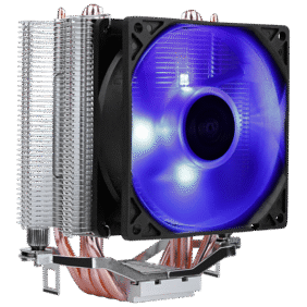 Aerocool Verkho 4 Lite CPU Air Cooler - Aluminum - (TDP) up to 125W - Blue LED - LGA 1700/1200/115X AM4/AM5 - Image 2