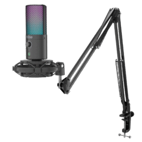Fifine T669 Pro3 USB Microphone with Pop Filter & Boom Arm Stand - Image 4