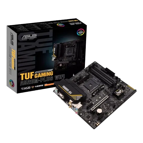 TUFGAMINGA520M-PLUSWIFI ASUS TUF Gaming A520M-Plus WIFI mATX Motherboard - Image 1
