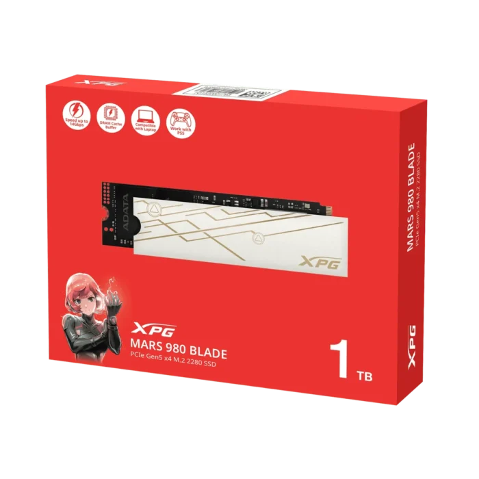 XPG 1TB MARS 980 BLADE PCIe Gen5 x4 M.2 2280 Solid State Drive - Image 6