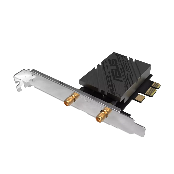 Asus BE9400 Tri-Band Wi-Fi 7 6GHz / Bluetooth 5.4 PCIe Adapter-Black (Intel Boards only) - Image 2