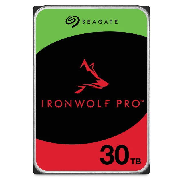 Seagate Ironwolf Pro-30 TB Seagate Ironwolf Pro ST30000NT011 30TB 3.5” HDD NAS Drives 7200 RPM SATA 6GB/s Interface 512MB Cache 550TB/Year Unlimited Bays - Image 1