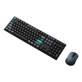 Keychron B36 100% Layout Wireless Keyboard and Mouse Combo – Black/Green