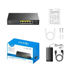 Cudy 2-IN-1 Gigabit VPN Router / AP Controller with 4 PoE+ Ports - Image 2