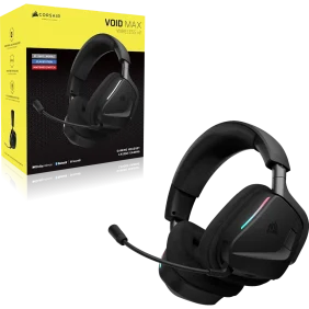 Corsair VOID v2 MAX WIRELESS Gaming Headset - Carbon - PC, MAC, Playstation, Mobile - Image 4