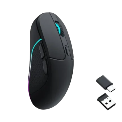 Keychron M3 Wireless Mouse - Black - PixArt 3395 (1K Polling Rate) RGB Light