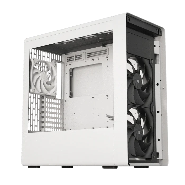 HAVN BF 360 Flow Mid Tower EATX Case Incl 3 Pre-installed Fans – White - Image 2