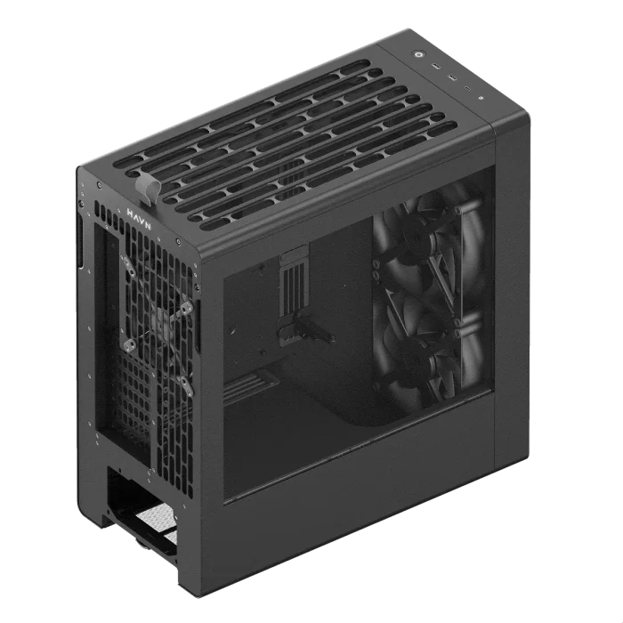 HAVN BF 360 Flow Mid Tower EATX Case Incl 3 Pre-installed Fans – Black - Image 6