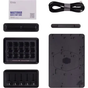 Cooler Master MasterHUB Kit Includes - MHBS01AA46 (BASE module)+ MHKD15AA43 (15x key IPS Display Module) +MHFD05AA42 (5x Fader Module) + MHRR02AA41 (2x Roller Module) - Image 5