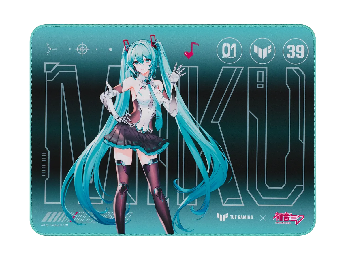 NC19 TUF GAMING P1 MIKU-1 ASUS TUF Gaming P1 Hatsune Miku Edition Mouse Pad - Image 1