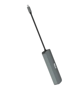 RCT compact 4-in-1 USB Type C hub with 1 HDMI; 1 USB 3.0; RJ45 and USB C Power Pass-through - Image 2