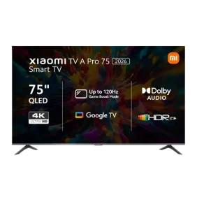 Xiaomi A Pro 75" QLED 4K Smart TV (HDR10+, Google TV, Dolby Audio, 60Hz)