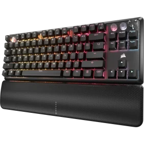 Corsair K70 PRO TKL High-Performance Hall Effect Programmable Gaming Keyboard with Rapid Trigger - ABS Double-Shot - Keycaps - Black - Image 4
