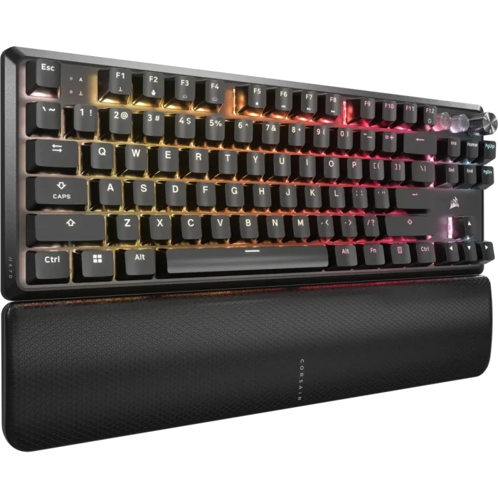 Corsair K70 PRO TKL High-Performance Hall Effect Programmable Gaming Keyboard with Rapid Trigger - ABS Double-Shot - Keycaps - Black - Image 6