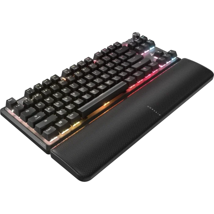 Corsair K70 PRO TKL High-Performance Hall Effect Programmable Gaming Keyboard with Rapid Trigger - ABS Double-Shot - Keycaps - Black - Image 5