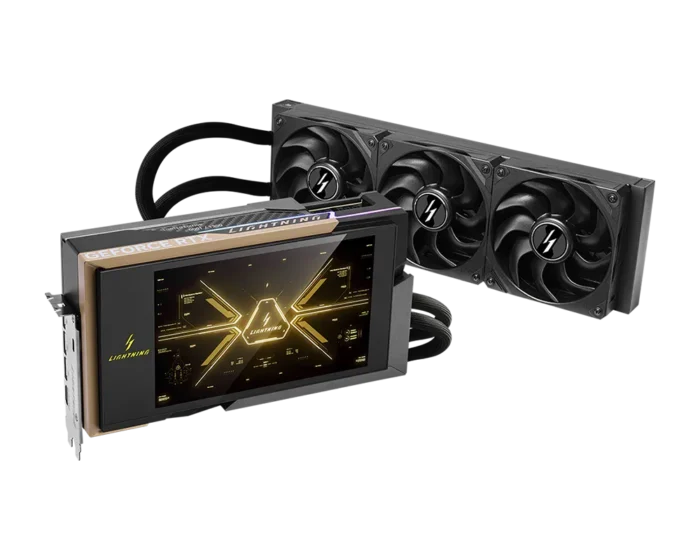 MSI GeForce RTX 5090 32G LIGHTNING Z LCD Liquid Cooled Graphics Card - Image 2