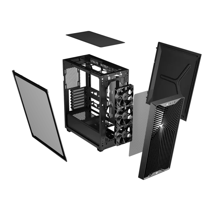Corsair 3200D RS Mid-Tower PC Case 3x RS120 fans incl - Black - Image 3