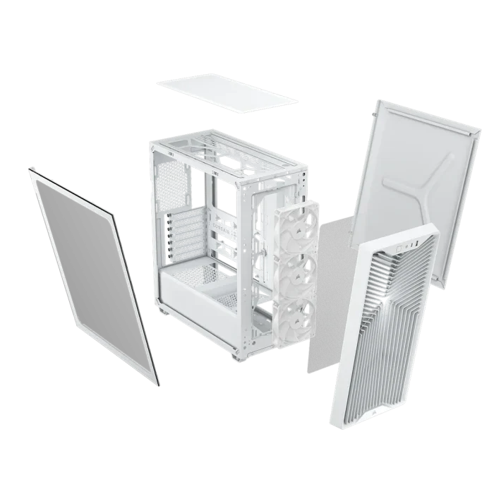 Corsair 3200D RS Mid-Tower PC Case 3x RS120 fans incl - White - Image 3
