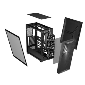 Corsair 3200D RS Mid-Tower PC Case 3x RS120 fans incl - Smoke - Image 3