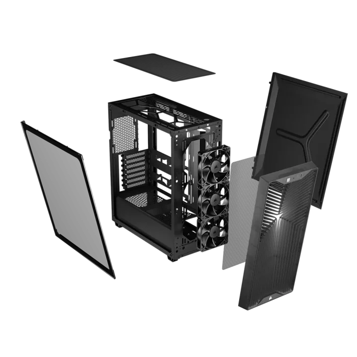 Corsair 3200D RS Mid-Tower PC Case 3x RS120 fans incl - Smoke - Image 3