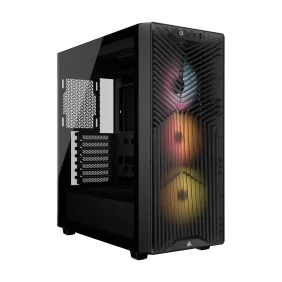 Corsair 3200D RS ARGB Mid-Tower PC Case  3x RS120 ARGB fans incl - Smoke