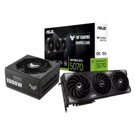 Asus TUF Gaming GeForce RTX 5070 OC Edition and 1000W 80 PLUS Gold Modular Power Supply Bundle