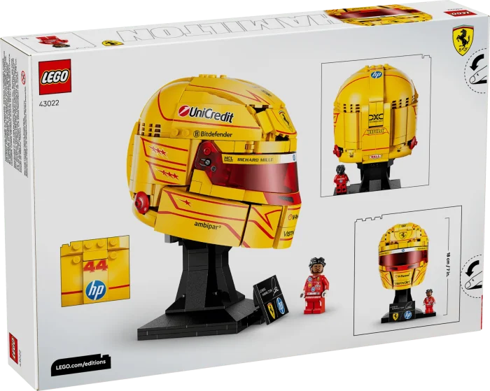LEGO Editions Scuderia Ferrari HP Lewis Hamilton Helmet - Image 7