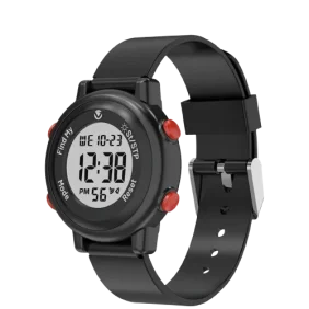 Volkano Kids Digital Watch with Apple Find My – 3ATM Waterproof (Anti-Lost) - Black - Image 2