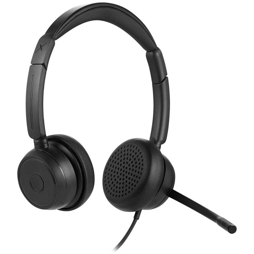 VKX-221-BK VolkanoX Chat Series mk3 Series Teams headphone with ENC -Black - Image 1
