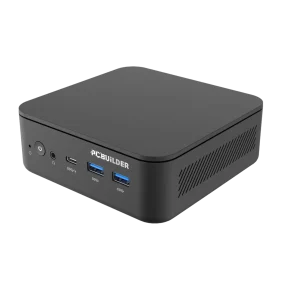 PCBuilder CUBE Intel Core 3-100U 16GB DDR5 512GB Windows 11 Pro Mini PC