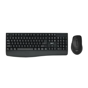 RCT K11 Wireless Keyboard & Mouse Combo 104-Key Membrane Keyboard AI Tool Key Silent Optical Mouse 1000-1600 DPI